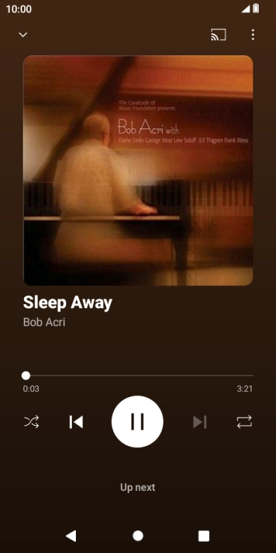 Press arrow right to go to the next audio file.