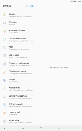 Press Software update.