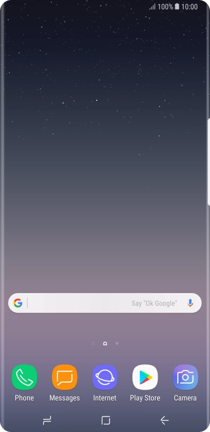 Slide your finger downwards starting from the top of the screen.