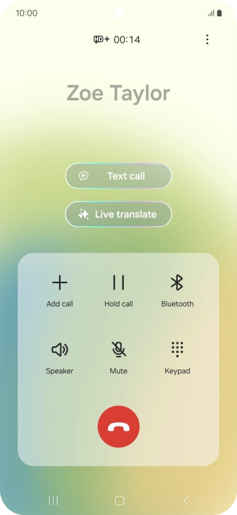 Press Live translate.