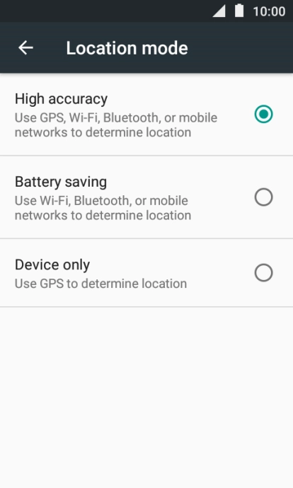 If you select High accuracy, your phone can find your exact position using the GPS satellites, the mobile network and nearby Wi-Fi networks. Satellite-based GPS requires a clear view of the sky.