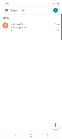 Press the email account icon.