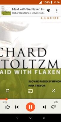 Press arrow right to go to the next audio file.