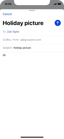 Press and hold the text input field until a pop-up menu is displayed.