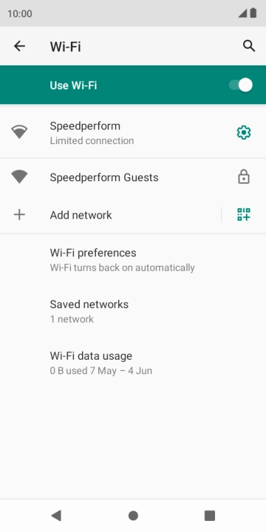 Press the Home key to return to the home screen.