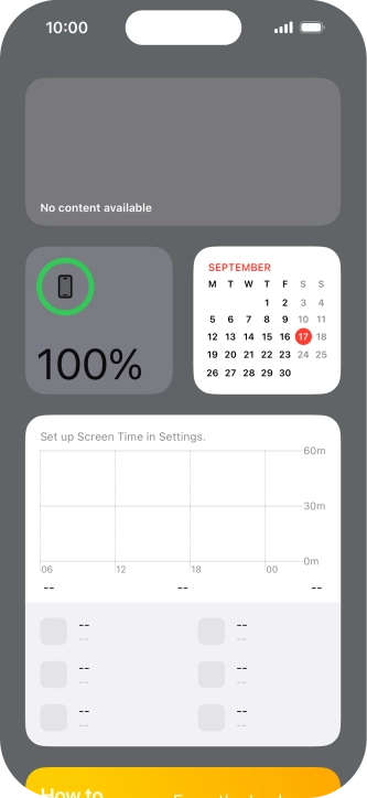 Slide your finger upwards on the screen.