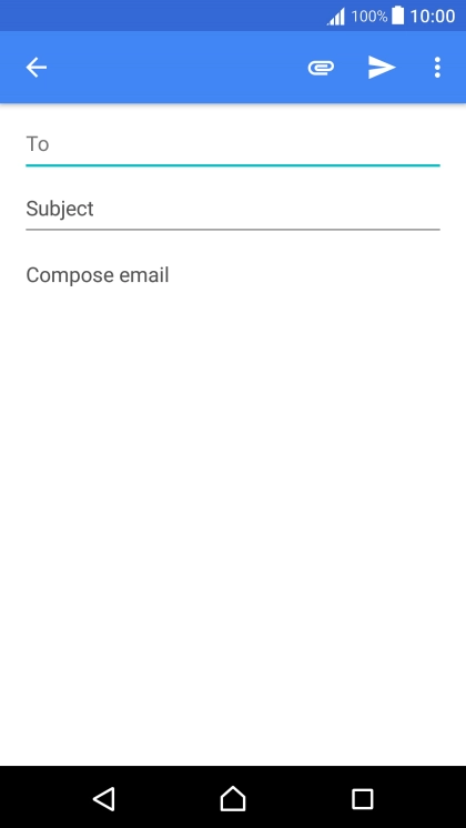 Press the search field and key in the first letters of the recipient's name.