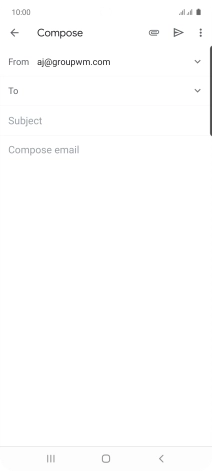 Press To and key in the first letters of the recipient's name.