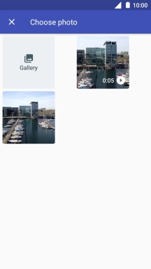 Press the gallery icon.