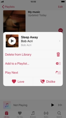 Press the required function and follow the instructions on the screen to use the selected function.