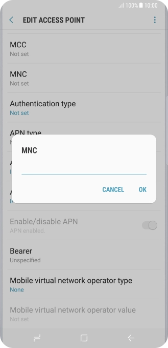 Key in 03 and press OK.