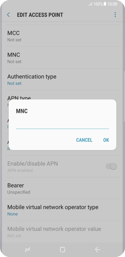 Key in 03 and press OK.
