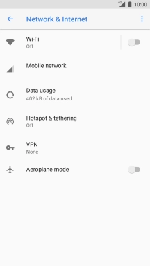 Press Mobile network.