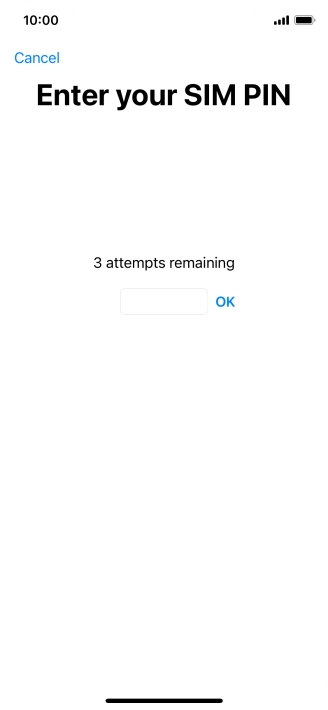 If your SIM is locked, key in your PIN and press OK.