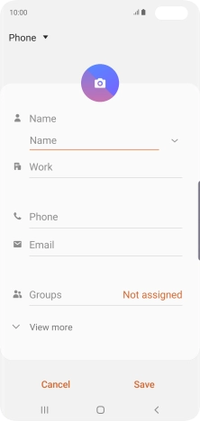 Press the address book drop down list.