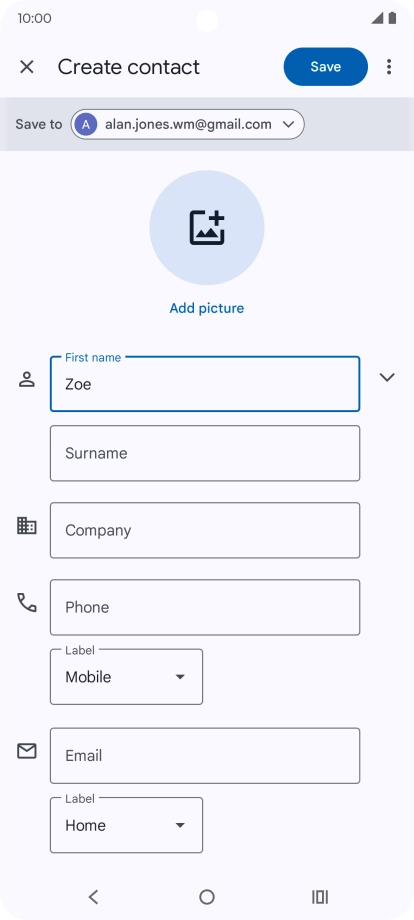 Press Surname and key in the required last name.