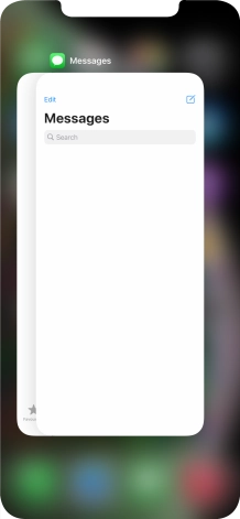 Slide upwards on the required application to end it.