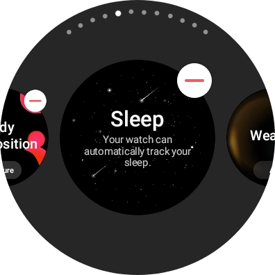 Press the remove widget icon.
