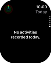 Slide your finger downwards to return to the overview with the coloured rings.