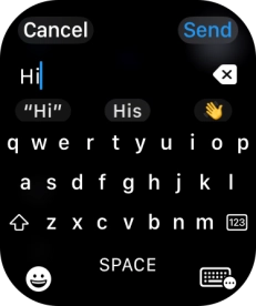 Press the input icon.