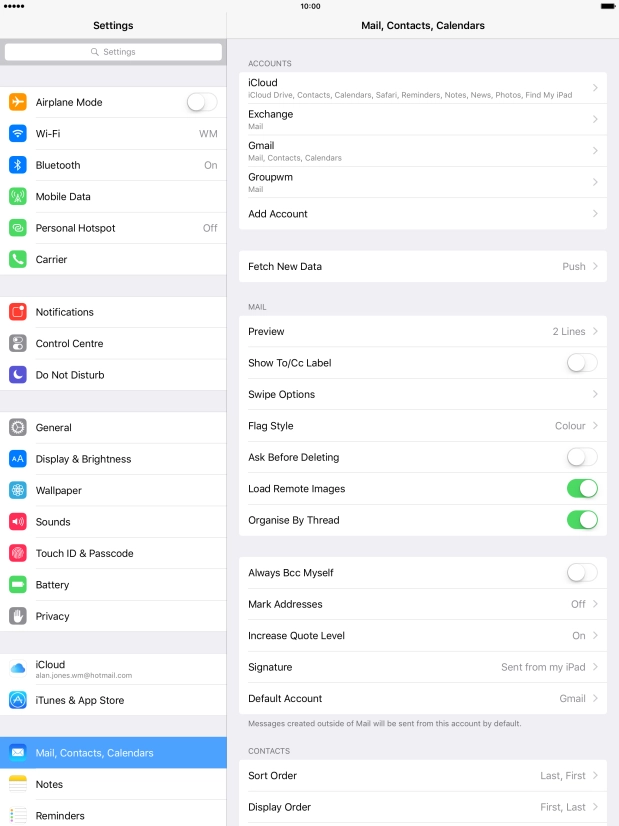 Press Fetch New Data.