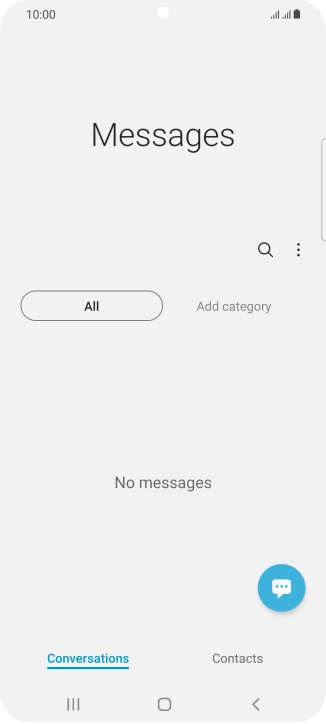 Press the menu icon.