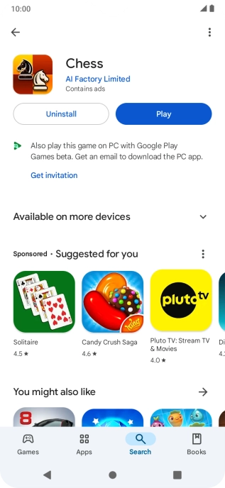 Press the Home key to return to the home screen.
