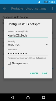 Press the field below 