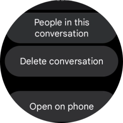 Press Delete conversation.