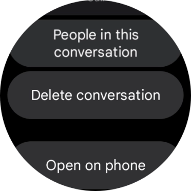 Press Delete conversation.