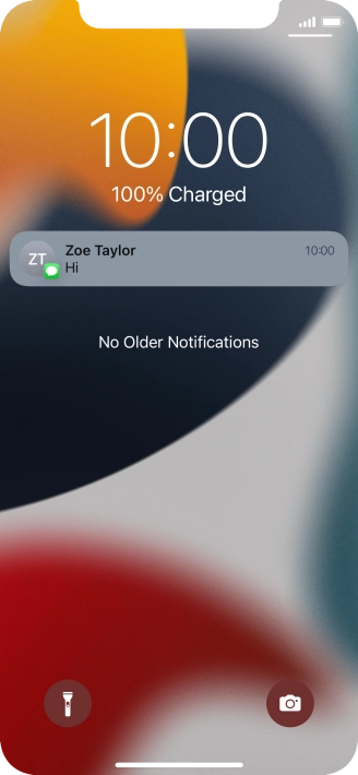 Press the required notification and follow the instructions on the screen to use the selected function.