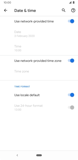 Press the Home key to return to the home screen.