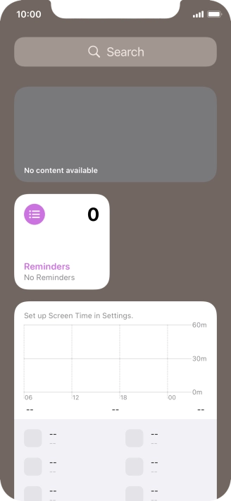 Press and hold the required Widget Stack.