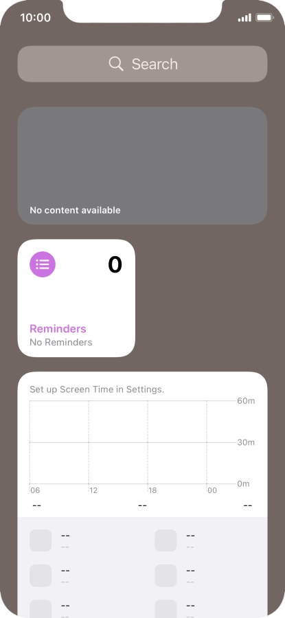 Press and hold the required Widget Stack.