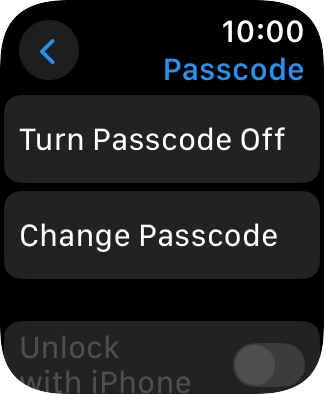 Press Turn Passcode Off and key in the current lock code.