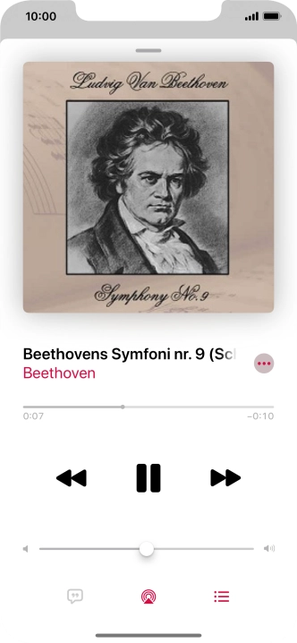 Press arrow right to go to the next audio file.