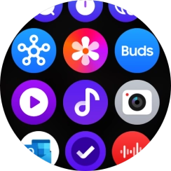 Press the music player icon.
