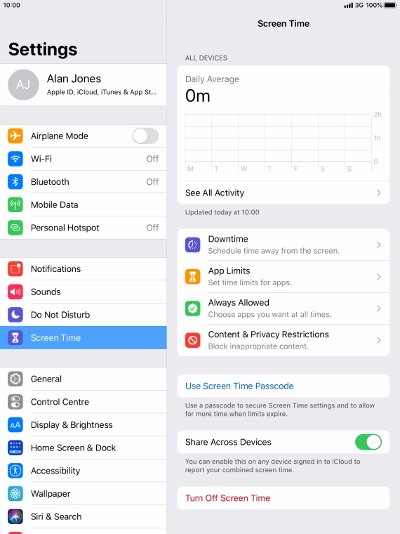 Press See All Activity.