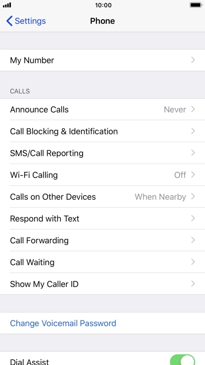 Press Wi-Fi Calling.