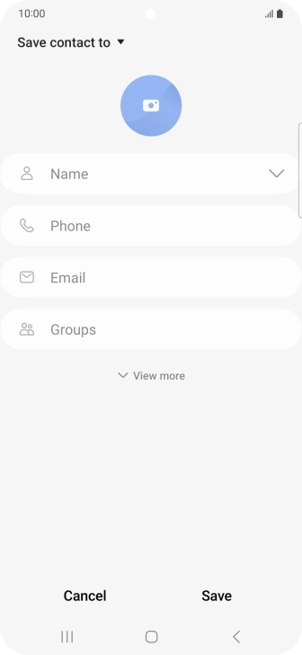 Press the address book drop down list.