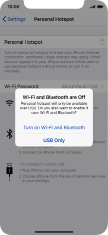 If Wi-Fi is turned off, press Turn on Wi-Fi and Bluetooth.