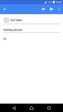 Press the attachment icon.