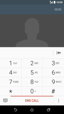 Press END CALL.