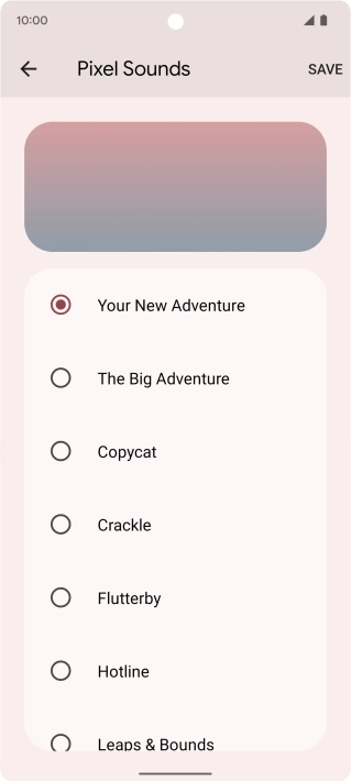 Press the required ring tones to hear them.