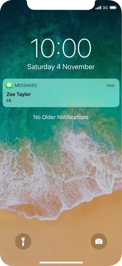 Press the required notification and follow the instructions on the screen to use the selected function.