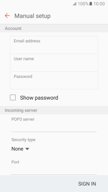 Press the field below 