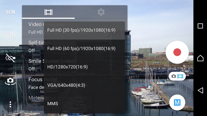 Press the required resolution.