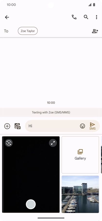 Press Gallery and go to the required folder.