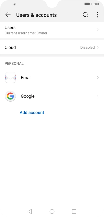 Press the Home key to return to the home screen.