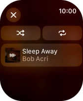 Press the shuffle icon to turn the function on or off.